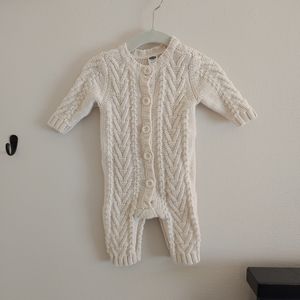 Infant Cable Knit One Piece